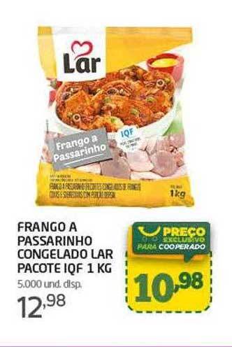 Cooper Frango a passarinho congelado lar pacote iqf oferta