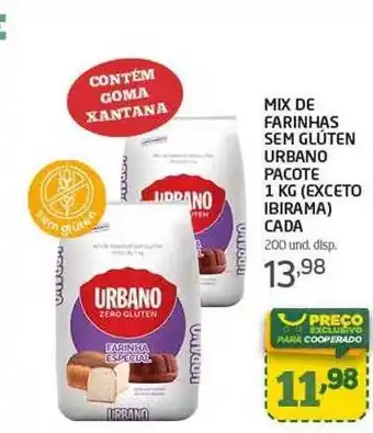 Cooper Mix de farinhas sem glúten urbano pacote oferta