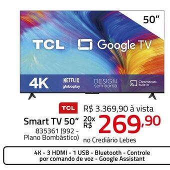 Lojas Lebes Televisão oferta