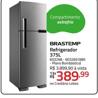 Lojas Lebes Refrigerador oferta