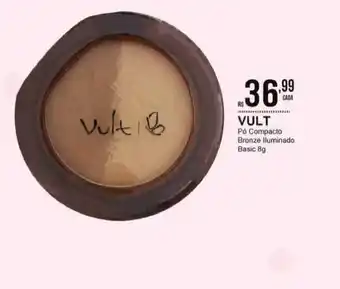 Maxxi Econômica Farmácias Vult Pó Compacto Bronze Iluminado Basic 8g oferta