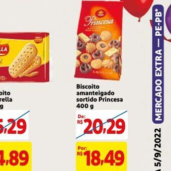 Mercado Extra Biscoito oferta