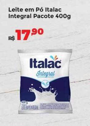 Villarreal Supermercados Leite em pó italac integral pacote oferta