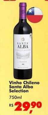 Big Box Vinho chileno santa alba selection oferta