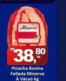 Rede Krill Picanha bovina fatiada minerva à vácuo oferta