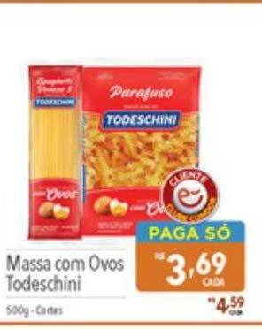Supermercados Condor Massa com ovos todeschini oferta