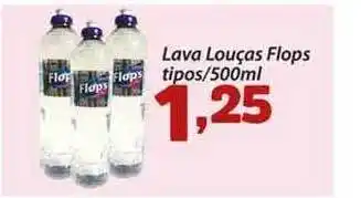 Confiança Supermercados Lava Louças Flops Tipos 500ml oferta