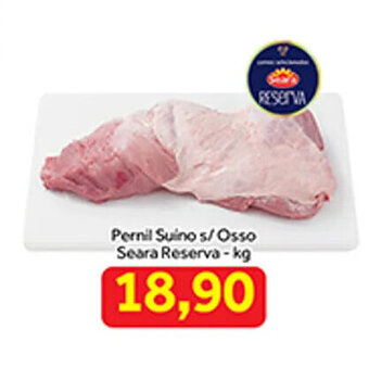 Shibata Supermercados Pernil Suino s/ Osso Seara Reserva 1kg oferta