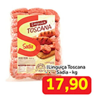 Shibata Supermercados Linguica Toscana Sadia 1kg oferta