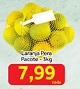 Shibata Supermercados Laranja Pera pacote 3kg oferta