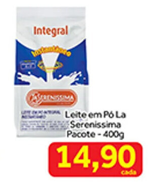 Shibata Supermercados Leite em po La Serenissima pacote 400g oferta
