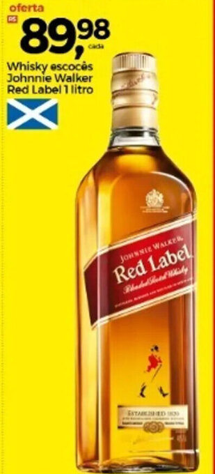 Whisky Escoces Johnnie Walker Red Label 1L