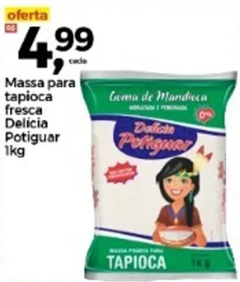Massa para tapioca fresca Delicia Potiguar 1kg