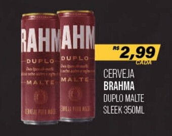 Cometa Supermercados Cerveja Brahma Duplo Malte Sleek 350ml oferta
