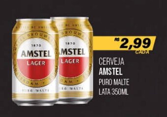 Cometa Supermercados Cerveja Amstel Puro Malte Lata 350ml oferta
