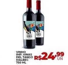 Vinho imp. vinas del tango malbec