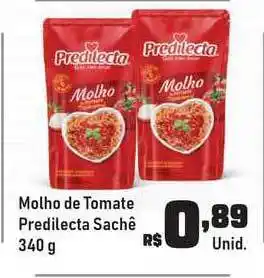 Tatico Molho De Tomate Predilecta 340g oferta