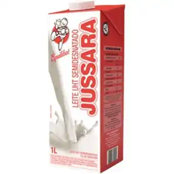 Serrano Supermercado Leite semidesnatado c/tampa jussara 1l oferta