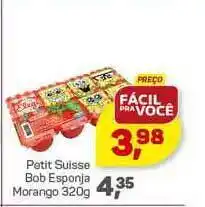 Petit Suisse Bobo Esponja Morango 320g