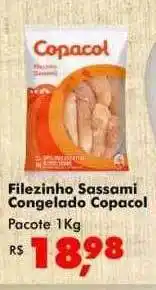 Big Box Filezinho sassami congelado copacol oferta