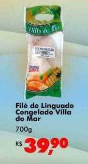 Big Box Filé de linguado congelado villa do mar oferta