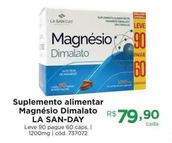 Farmácia Preço Popular Suplemento alimentar magnésio dimalato la san-day oferta