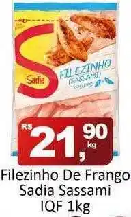 Filezinho de frango sadia sassami iqf