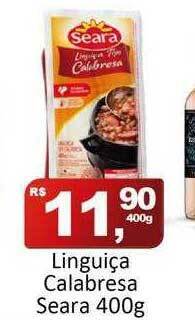 Rede Krill Linguiça calabresa seara oferta
