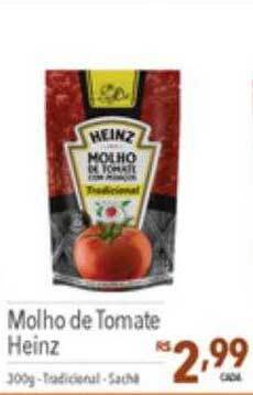 Supermercados Condor Molho de tomate heinz oferta