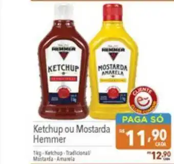Supermercados Condor Ketchup ou mostarda hemmer oferta