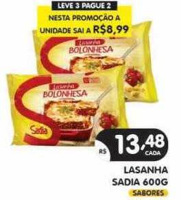 Supermercados Real Lasanha sadia oferta