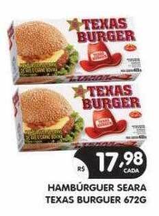 Hambúrguer seara texas burguer