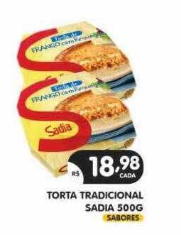 Supermercados Real Torta tradicional sadia oferta