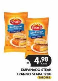 Supermercados Real Empanado steak frango seara oferta