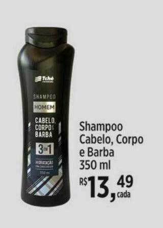 Tchê Farmácias Shampoo cabelo corpo e barba oferta