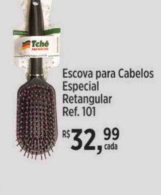 Tchê Farmácias Escova para cabelos especial retangular ref.101 oferta