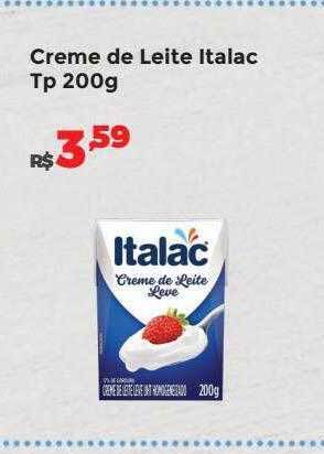 Villarreal Supermercados Creme de leite italac tp oferta