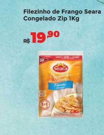 Villarreal Supermercados Filezinho de frango seara congelado zip oferta