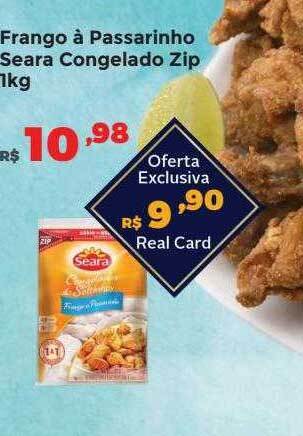 Villarreal Supermercados Frango a passarinho seara congelado zip oferta