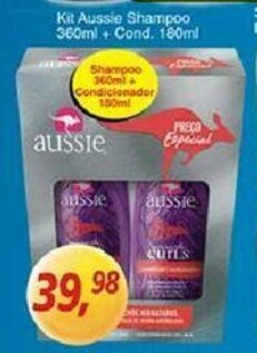 Supermercados Guanabara Kit Aussie Shampoo 360ml + Cond. 160ml oferta
