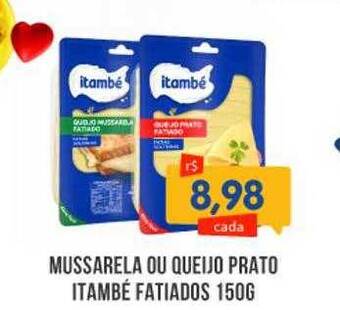 Brasil Supermercados Mussarela ou queijo prato itambé fatiados oferta