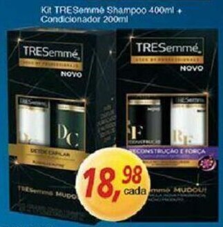Supermercados Guanabara Kit TRESemme Shampoo 400ml + Condicionador 200ml oferta