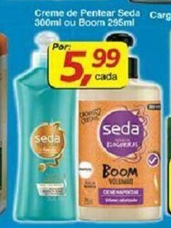 Supermercados Guanabara Creme de Pentear Seda 300ml ou Boom 295ml oferta