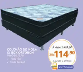 Benoit Colchao De Mola c/ Box Ortobom oferta