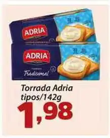Confiança Supermercados Torrada Adria Tipos 142g oferta
