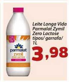 Confiança Supermercados Leite Longa Vida Parmalat Zymil Zero Lactose Tipos Garrafa 1L oferta