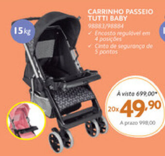 Carrinho Passeio Tutti Baby 15kg