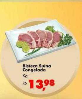 Big Box Bisteca suína congelada kg oferta