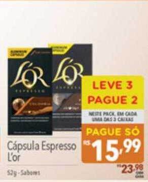 Supermercados Condor Cápsula espresso l'or leve 3 pague 2 oferta