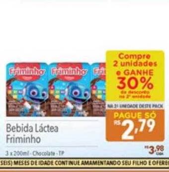 Supermercados Condor Bebida láctea friminho oferta